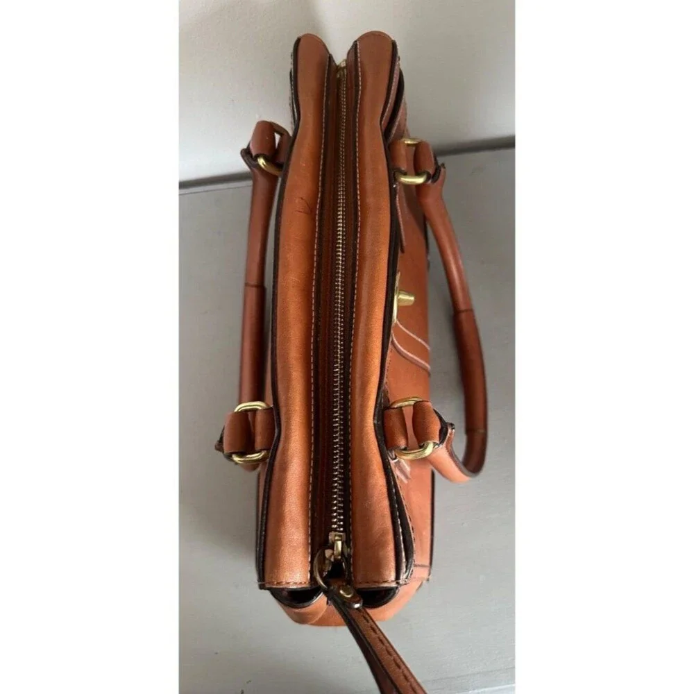 VTG Coach Hampton Acorn Leather Medium Carryall Tote Satchel 11047